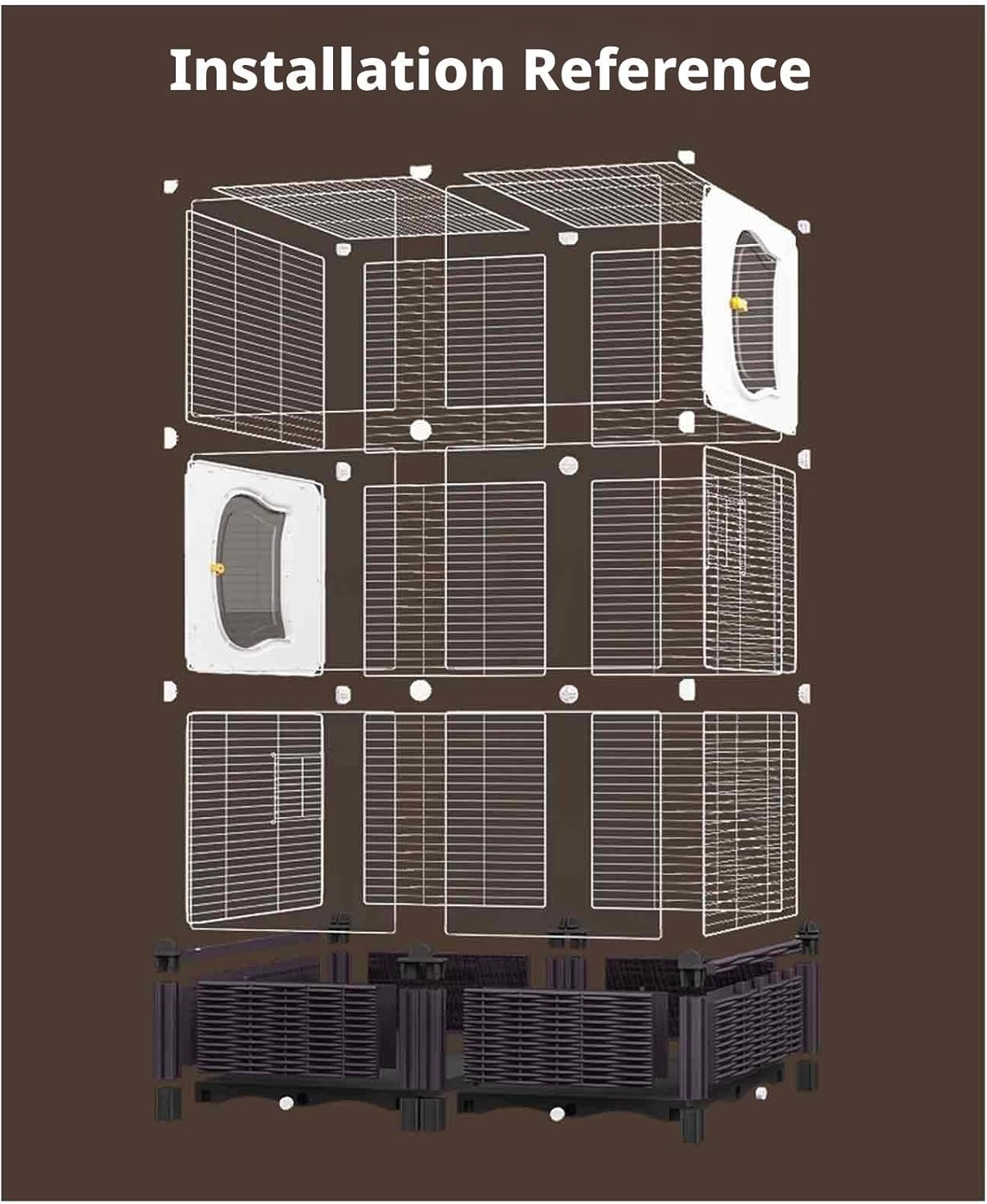 Acrylic Bird Cage, Canary Bird Cage, Birdcages for Budgies, Highly Transparent, Horizontal Wire Mesh, 9-Piece Set